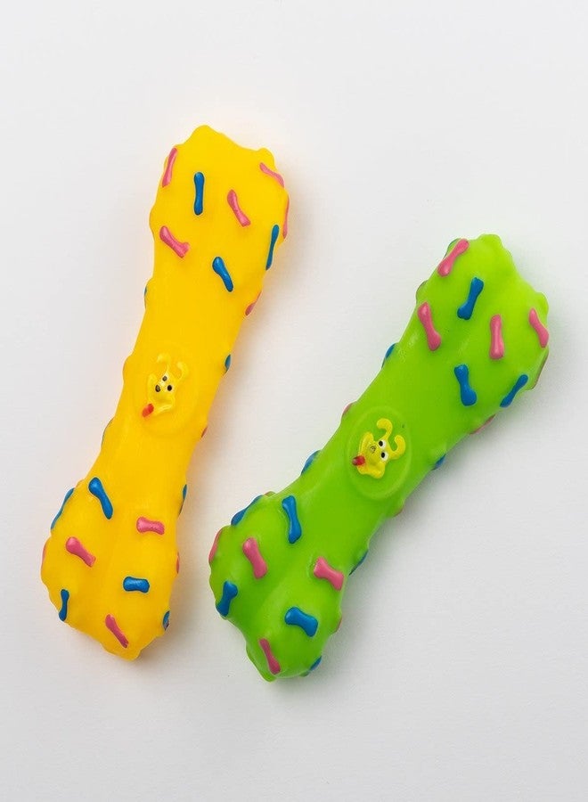 Pups&Pets ألعاب الكلاب والجراء من Pups&Pets، عبارة عن عظام تصدر صوتاً، ألعاب للعب والجلب، عبوة من قطعتين (قد يختلف اللون)... - Image 3